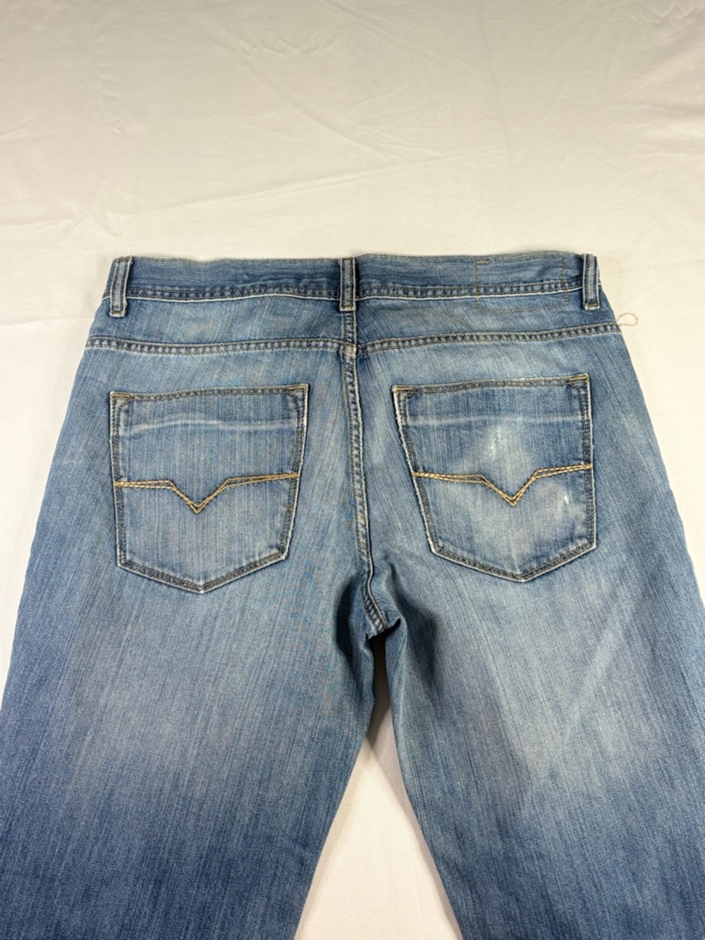 Y2K 2000s style Pocket Embroidered Blue Ripped Jeans | $22.99